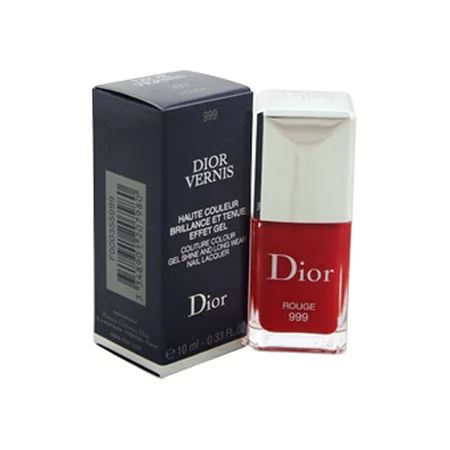 Dior Vernis Nail Lacquer - # 999 Rouge Christian Dior 0.33 oz Nail Polish Women | Walmart (US)