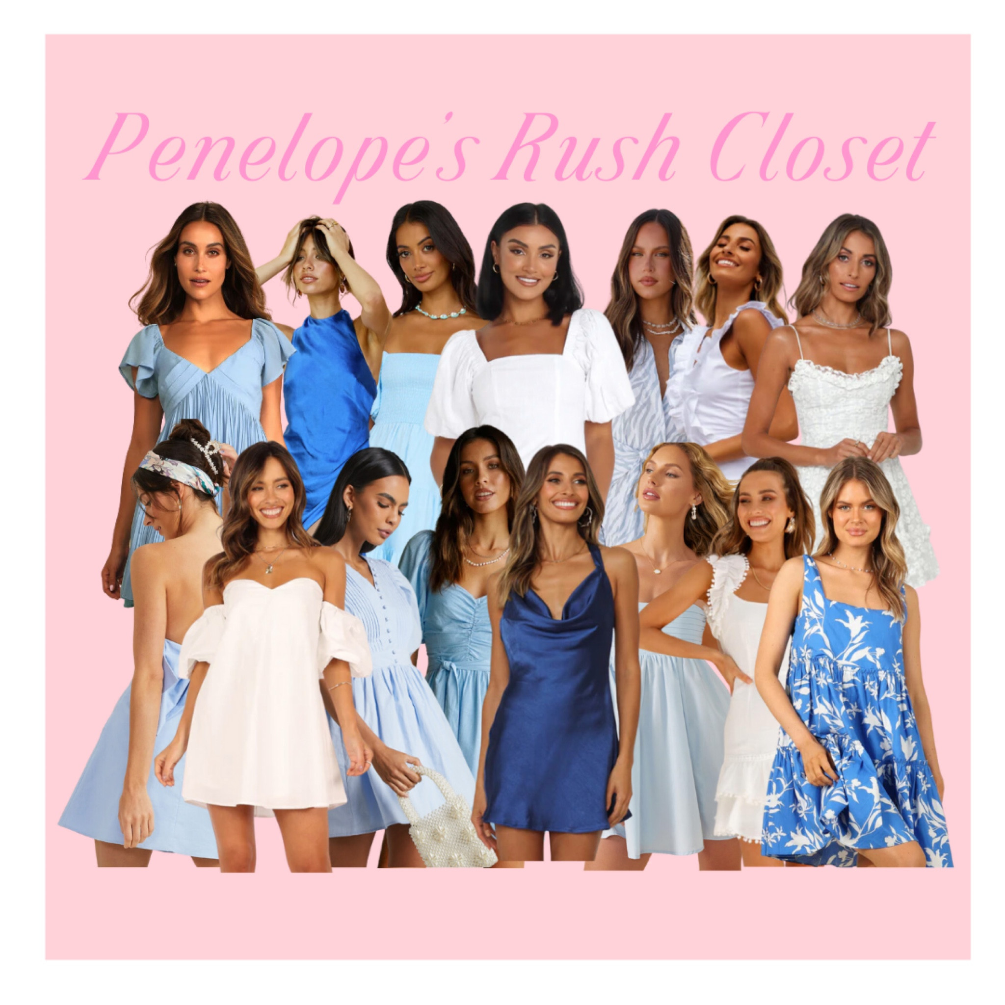 Rush Dresses💘💘💘

sorority rush, rush dresses, rush edit, dresses, sorority dresses, semi dresses, sorority outfits, sororitygirlsocials, sorority girl 

#LTKSeasonal #LTKstyletip #LTKunder100