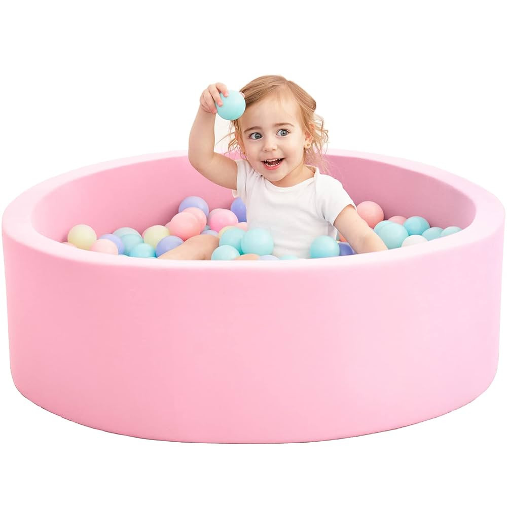 Foam Ball Pit for Toddlers, 35 Inch Baby Ball Pit Soft Round and Easy to Set or Clean, Baby Playp... | Amazon (US)