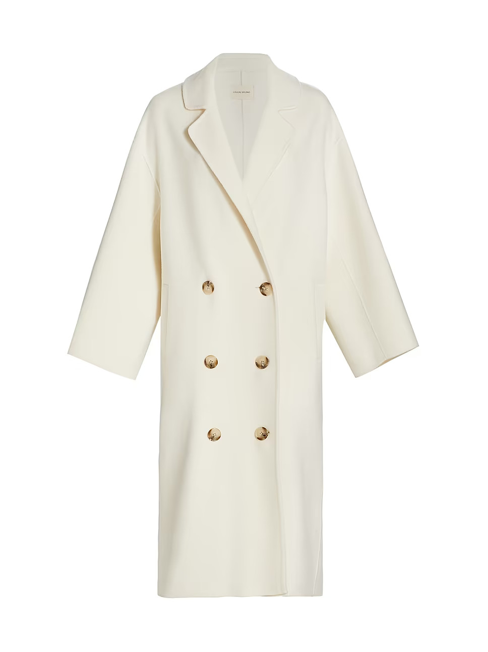 Loulou Studio Borneo Double Breasted Wool &amp; Cashmere Coat | Saks Fifth Avenue | Saks Fifth Avenue