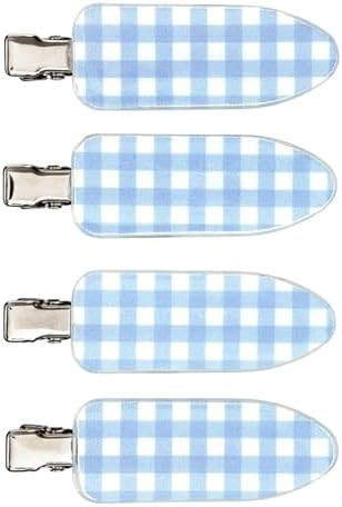 Bella Sleep + Spa Crease Free Hair Clips Barrettes Hair Accessories for Women, Set of 4, Light Bl... | Amazon (US)