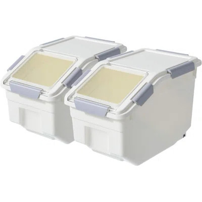 2 Pack Dog Food Storage Container With Scoop,Large Airtight Pet Dog Food Bin,Container For Dog Treats Rice,Dog Cat Dry Food Bin,Baking Supplies,Flour, | Wayfair North America