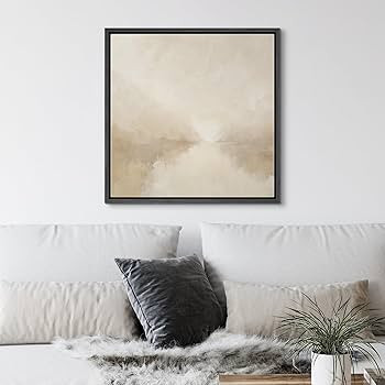 SIGNWIN Framed Canvas Print Wall Art Ethereal Light Mist Landscape Abstract Illustrations Fine Ar... | Amazon (US)