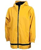 Charles River Apparel Kids' Toddler New Englander Rain Jacket, Yellow/Navy, 3T | Amazon (US)