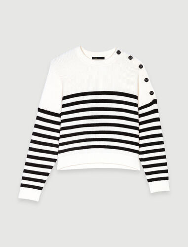 Striped knit sweater | Maje US