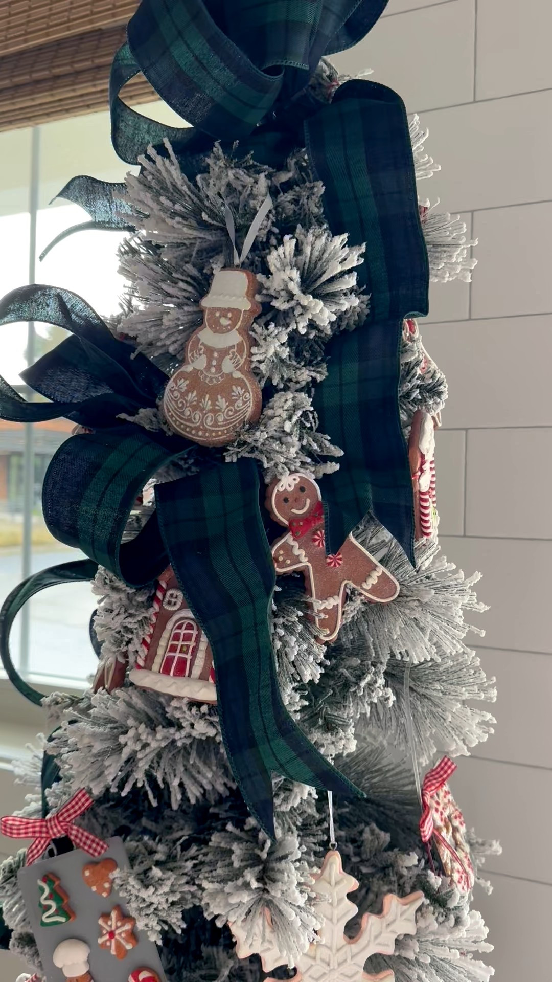 TWO viral Trends!! GINGERBREAD  meets RALPH LAUREN... My Kitchen Christmas Tree is UP! I used a flocked skinny tree and incorporated (2) of my favorite trends 🤎👩🏼‍🍳

#LTKHoliday #LTKHome #LTKSeasonal