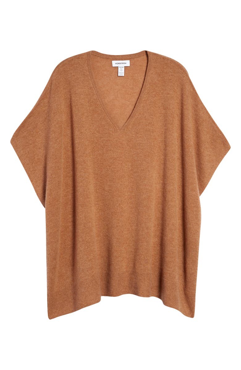 V-Neck Wool & Cashmere Poncho | Nordstrom