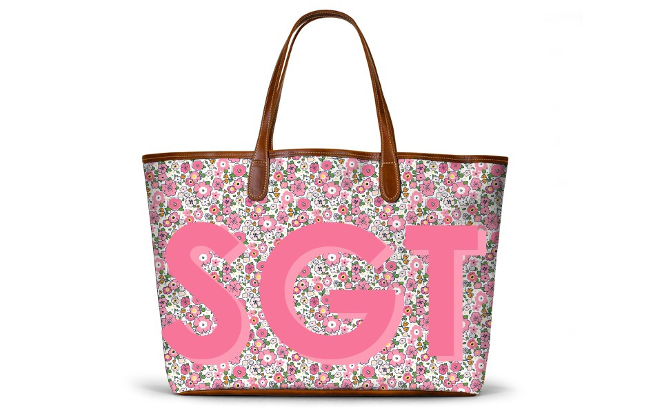 St. Anne Tote - Monogram Stripe | Barrington Gifts