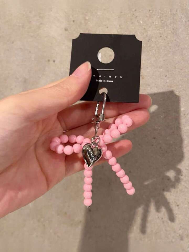 Sweet Faux Pearl Bow Charm, Decorative Keychain/Handbag Accessory | SHEIN