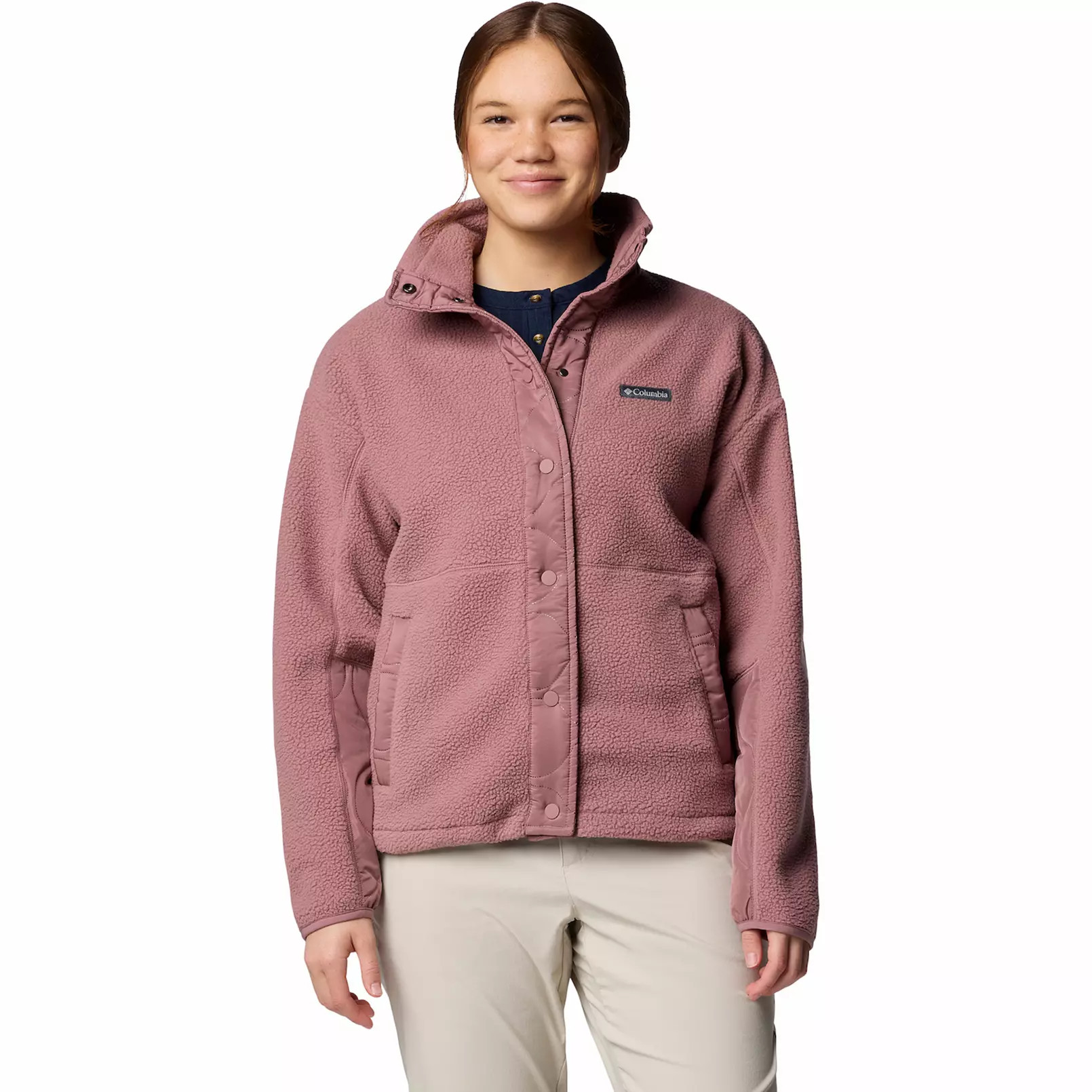 Women's Columbia Cloud Point Snap Front Fleece Jacket | Kohl's
