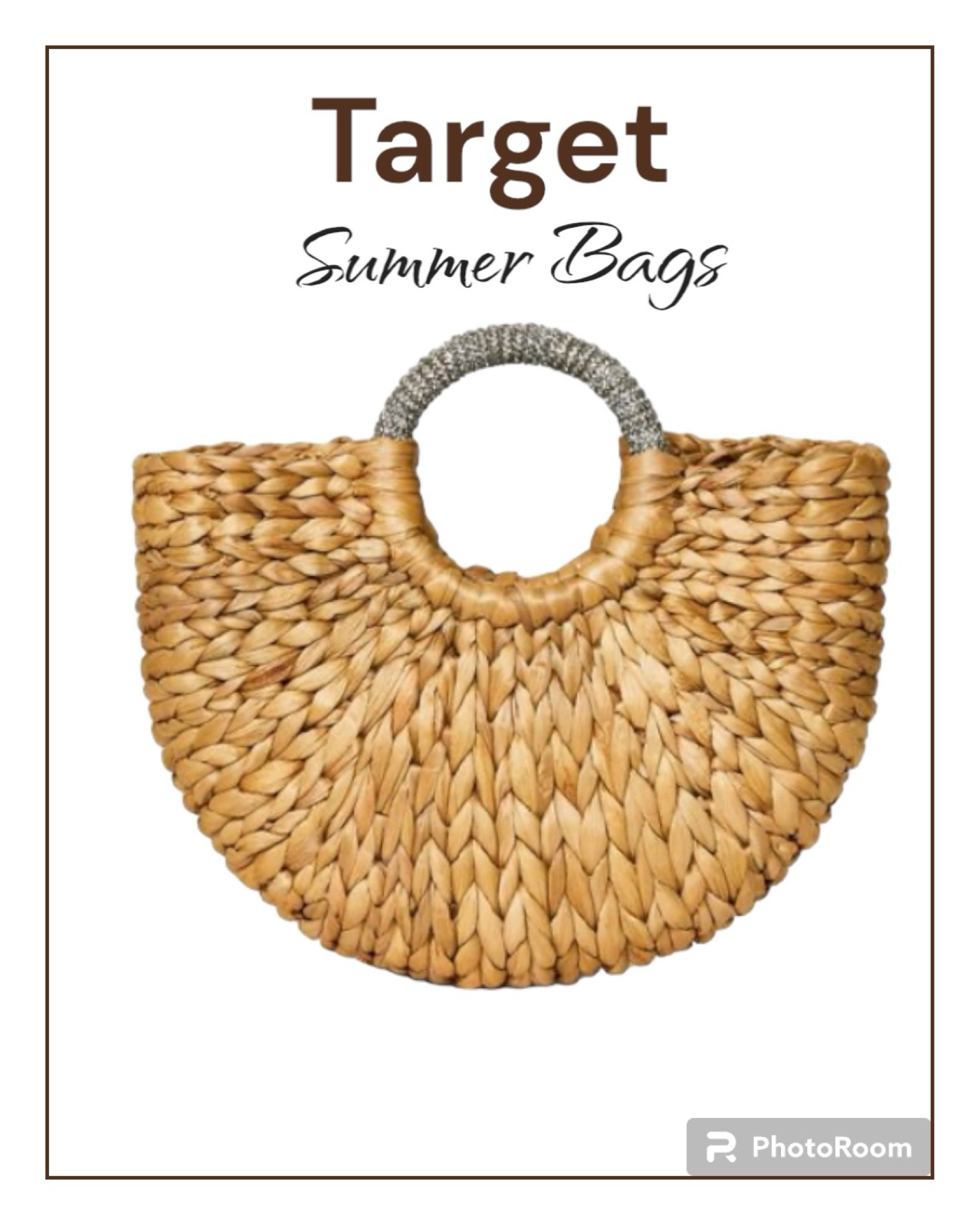 Target trending straw bag for summer. 

#straw bag. 
#targett

#LTKitbag #LTKfindsunder50 #LTKswim