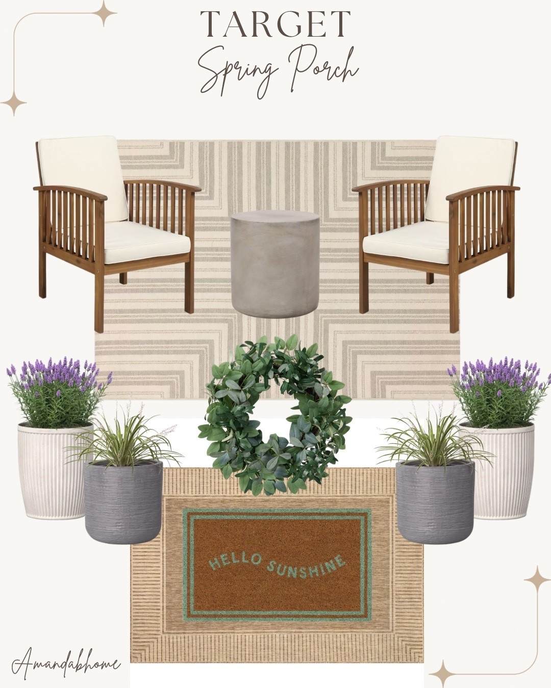 Outdoor decor from Target! 

Porch decor, front door wreath , patio furniture

#LTKHome #LTKSaleAlert