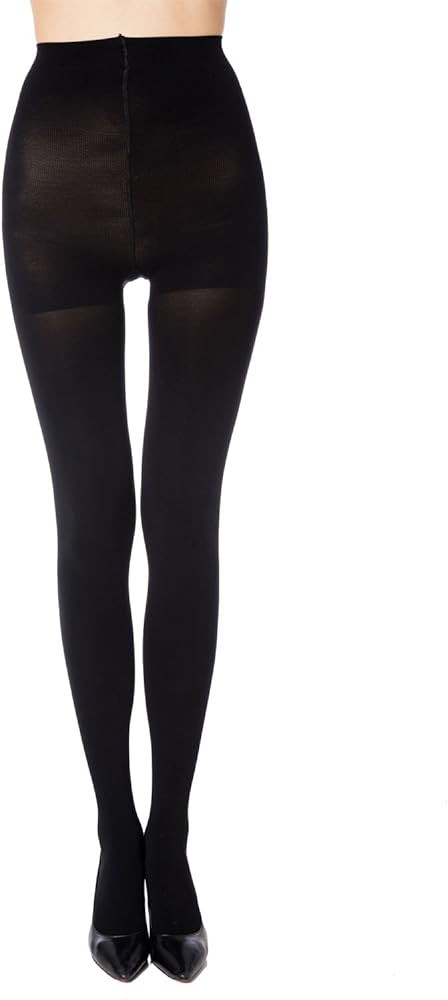 MANZI Women's 2 Pairs Opaque Control-Top Tights 70 Denier Pantyhose… | Amazon (US)