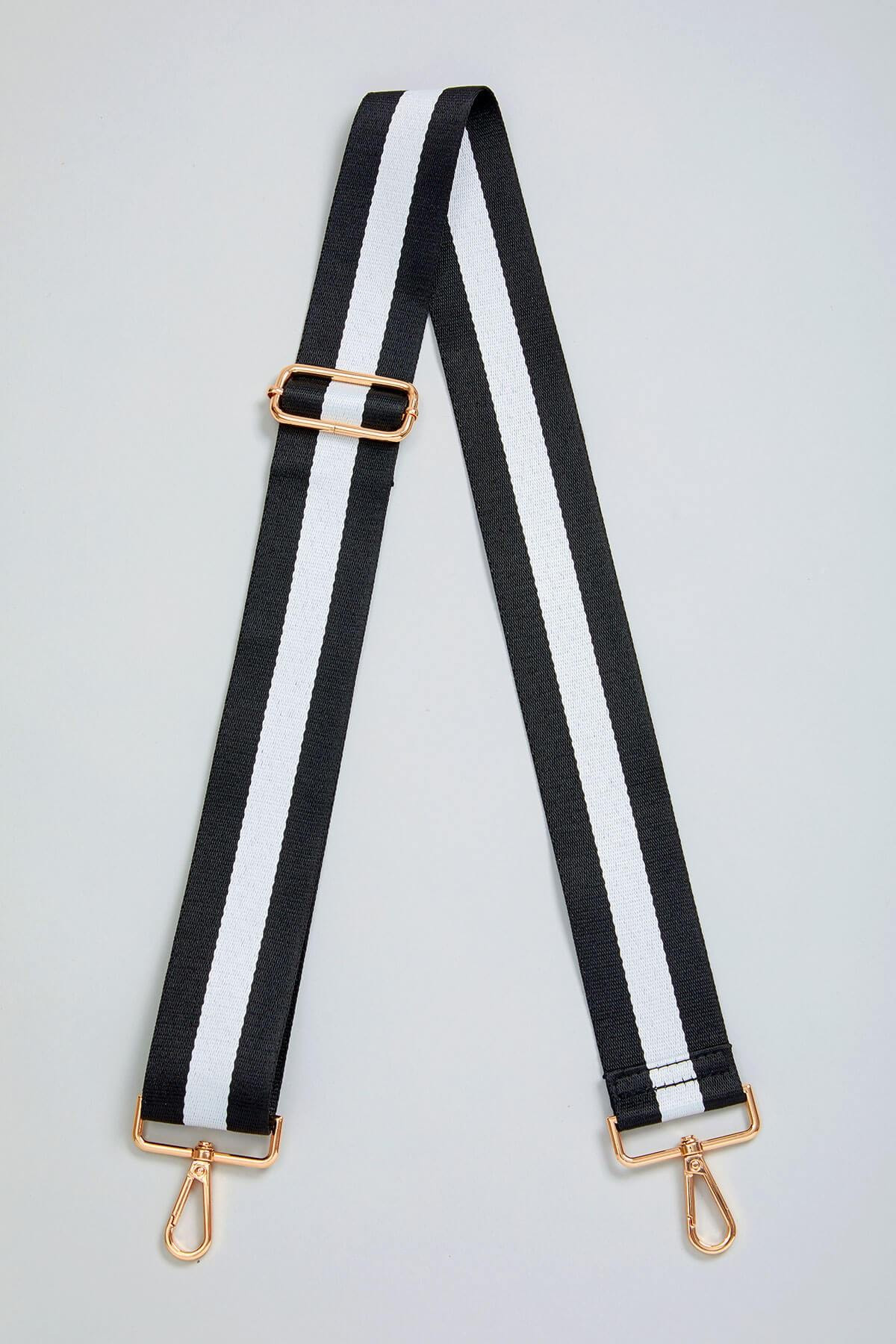Black and White Stripe Strap | Social Threads