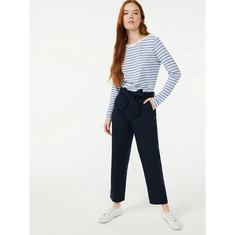 Free Assembly Women's Tapered Belted Fatigue Pants | Walmart (US)