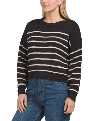 Long Sleeve Striped Sweater | TJ Maxx