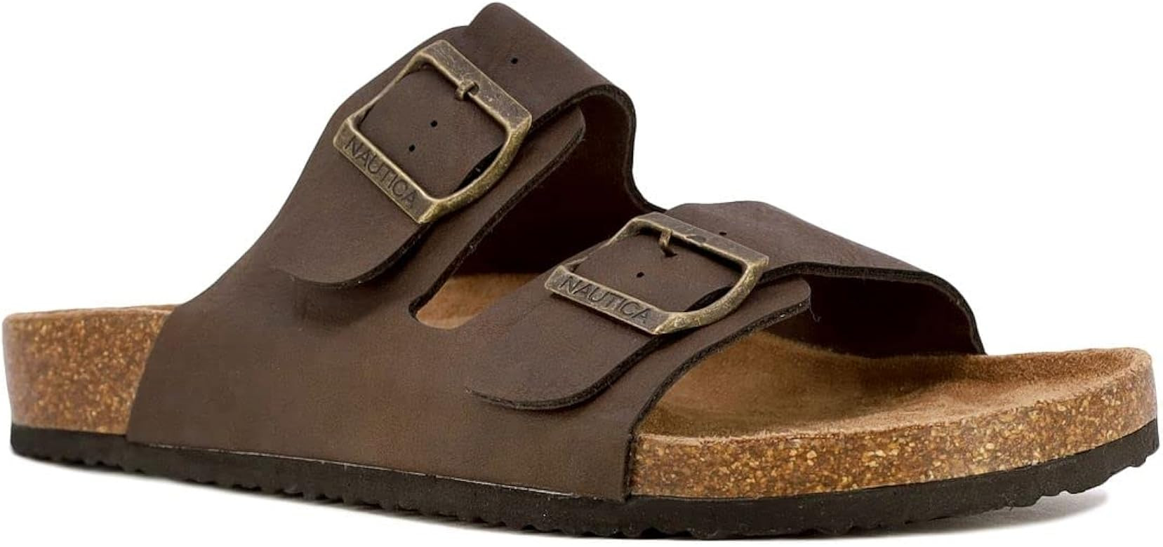 Nautica Men's Double Buckle Slide-Comfort Sandal-Slip-on Adjustable Waterproof Flat's | Amazon (US)