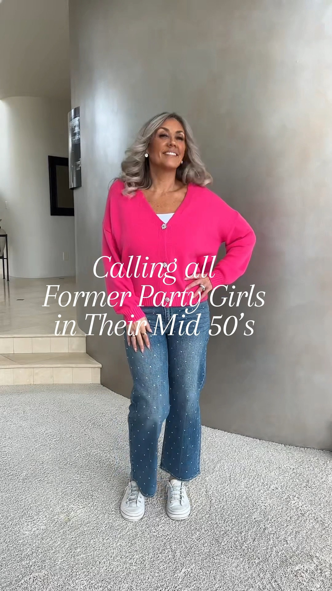 On a mission to find all my other over 50 baddies who drank out of hoses growing up now we can only use filtered water, got implants in the early 2000s, but refuse to drink Diet Coke, we were party girls 🍹 in our 30s but now we go to bed at 8 pm. 🤓

By the way you can find all these amazing pieces from Glitz and Ears Boutiqu.
Check them out at..

https://glitzandears.com

#LTKOver40 #LTKTall