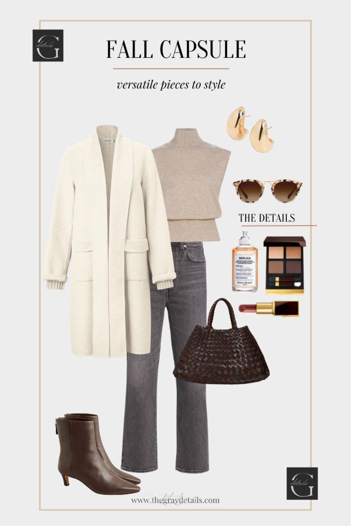 Fall capsule outfit styling grey jeans under $200

#LTKstyletip #LTKVideo #LTKfindsunder100