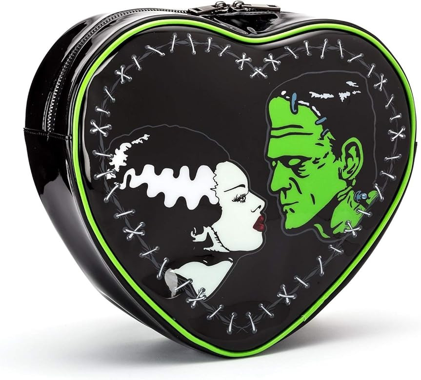 Rock Rebel Bride of Frankenstein & Frankenstein Monster Heart Shaped Backpack - Official Universa... | Amazon (US)