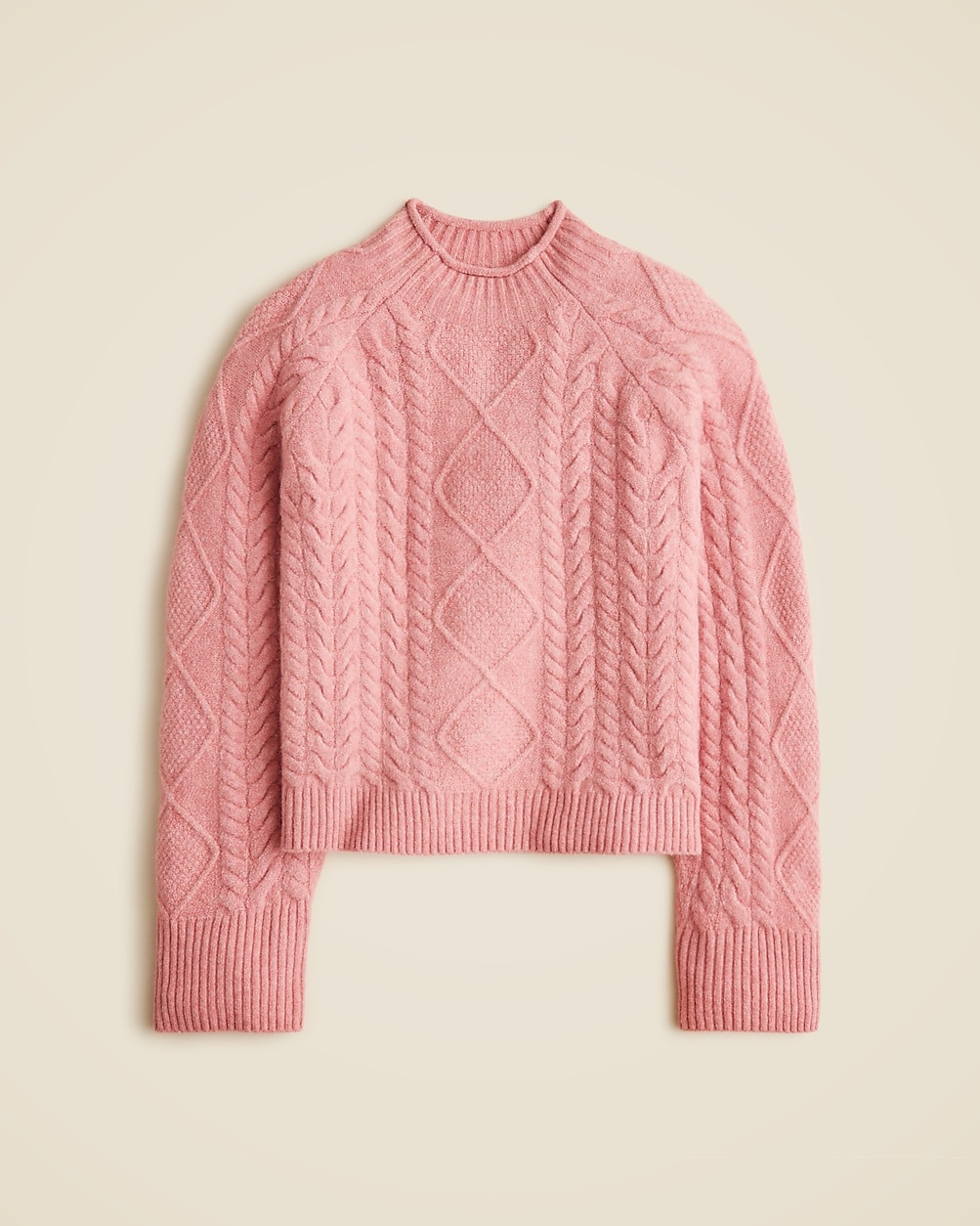 Cable-knit Rollneck™ sweater in Supersoft yarn | J. Crew US