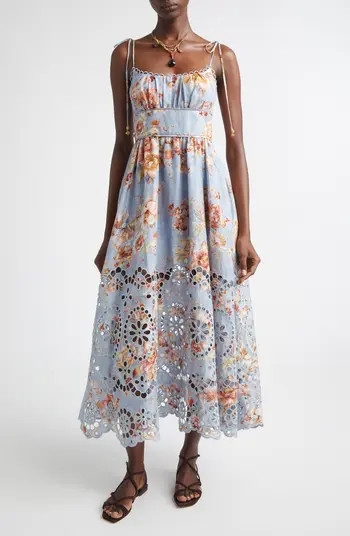 Zimmermann Awaken Picnic Eyelet Embroidered Linen Sundress | Nordstrom | Nordstrom