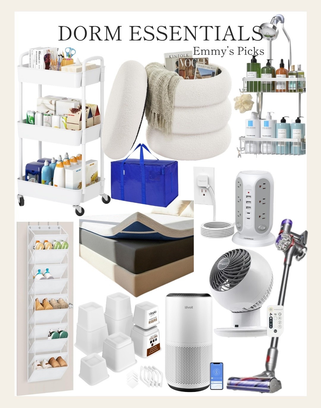 Since you guys loved our last dorm post, we’re keeping the dorm content coming! With move-in season getting closer, we thought it would be fun to share some of Emmy’s honest takes on which dorm “essentials” are actually worth spending your money on and which ones you can probably skip.

When it comes to dorm shopping, it’s easy to get caught up in all the trends, but after living in a dorm, Emmy learned what truly mattered. These are the items she genuinely used and loved throughout the year.

We’ve linked some of her favorite dorm must-haves to help make your shopping a little easier, whether you’re moving in for the first time or helping someone else get ready for college!