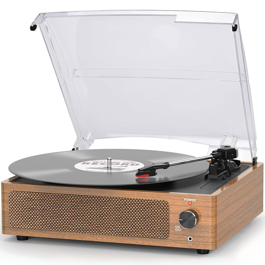 Retro Record Player for Vinyl with Speakers Vintage Turntables Vinyls Records Belt-Driven Turn Ta... | Amazon (US)