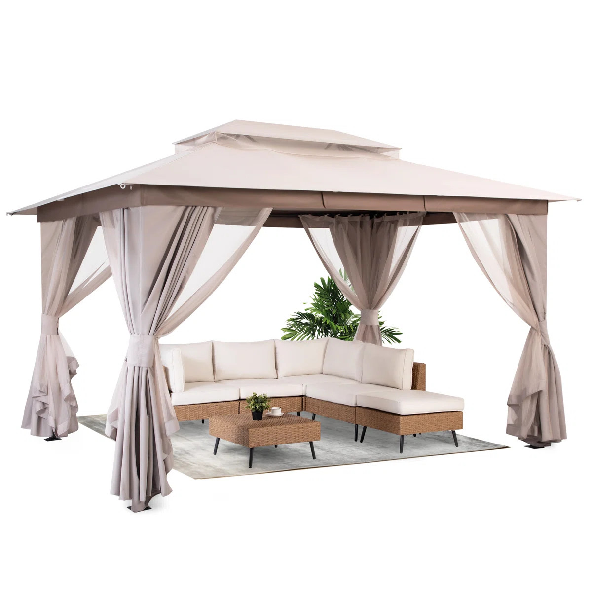 Lausaint Home 10'x13' Steel Patio Gazebo | Wayfair North America