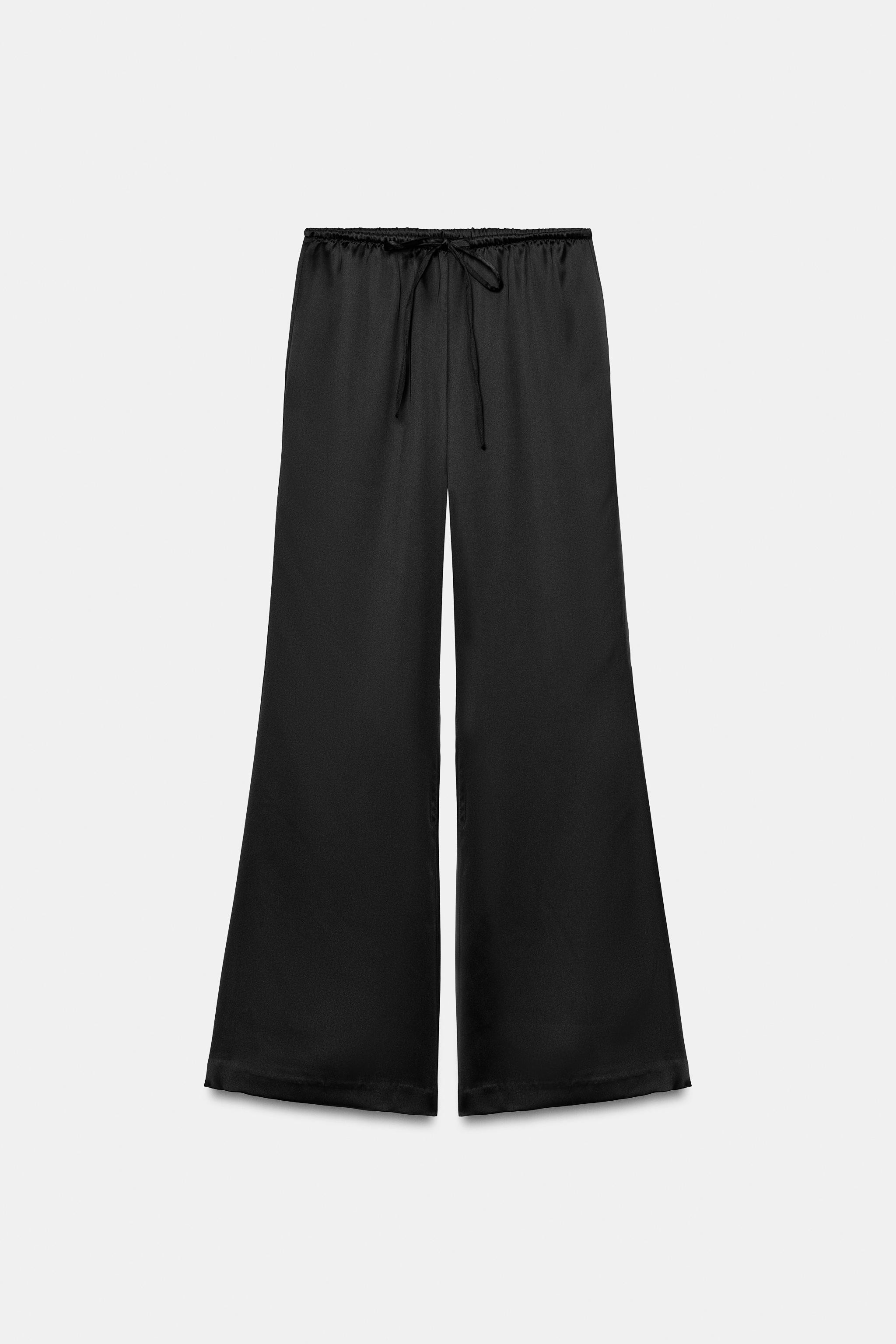 DRAWSTRING SATIN PANTS | Zara US