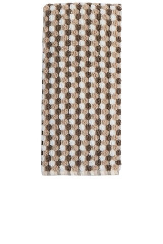 Parachute Organic Mosaic Bath Towel in Ash & Toast - Brown. Size all. | FWRD 