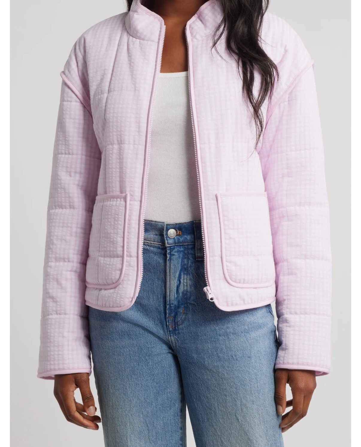 lilac quilted jacket! 
