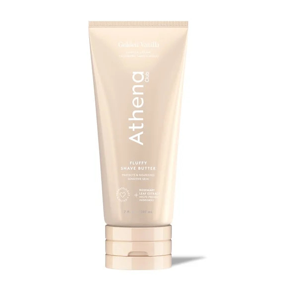 Athena Club Fluffy Shave Butter - Women's Shaving Cream, All Skin Types, 7 Fl Oz, Golden Vanilla | Walmart (US)