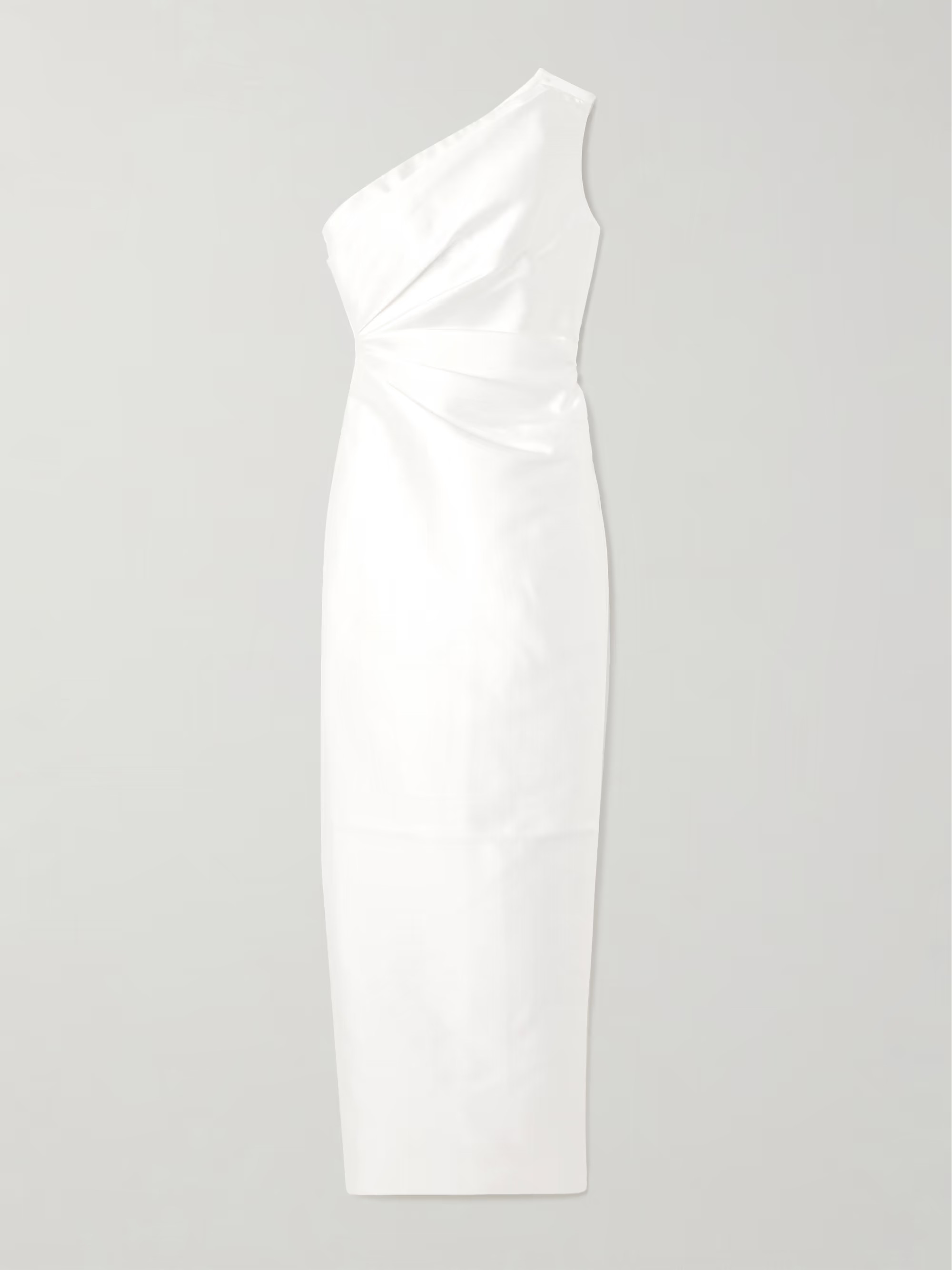 Kira one-shoulder satin-twill gown | NET-A-PORTER (UK & EU)