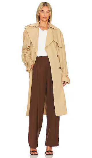 The Oversized Trench in Tan | Revolve Clothing (Global)