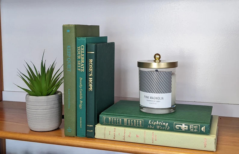 Green Books by the Foot, Green Books, Green Book Set, Modern Books, Decorative Books, Book Décor... | Etsy (US)