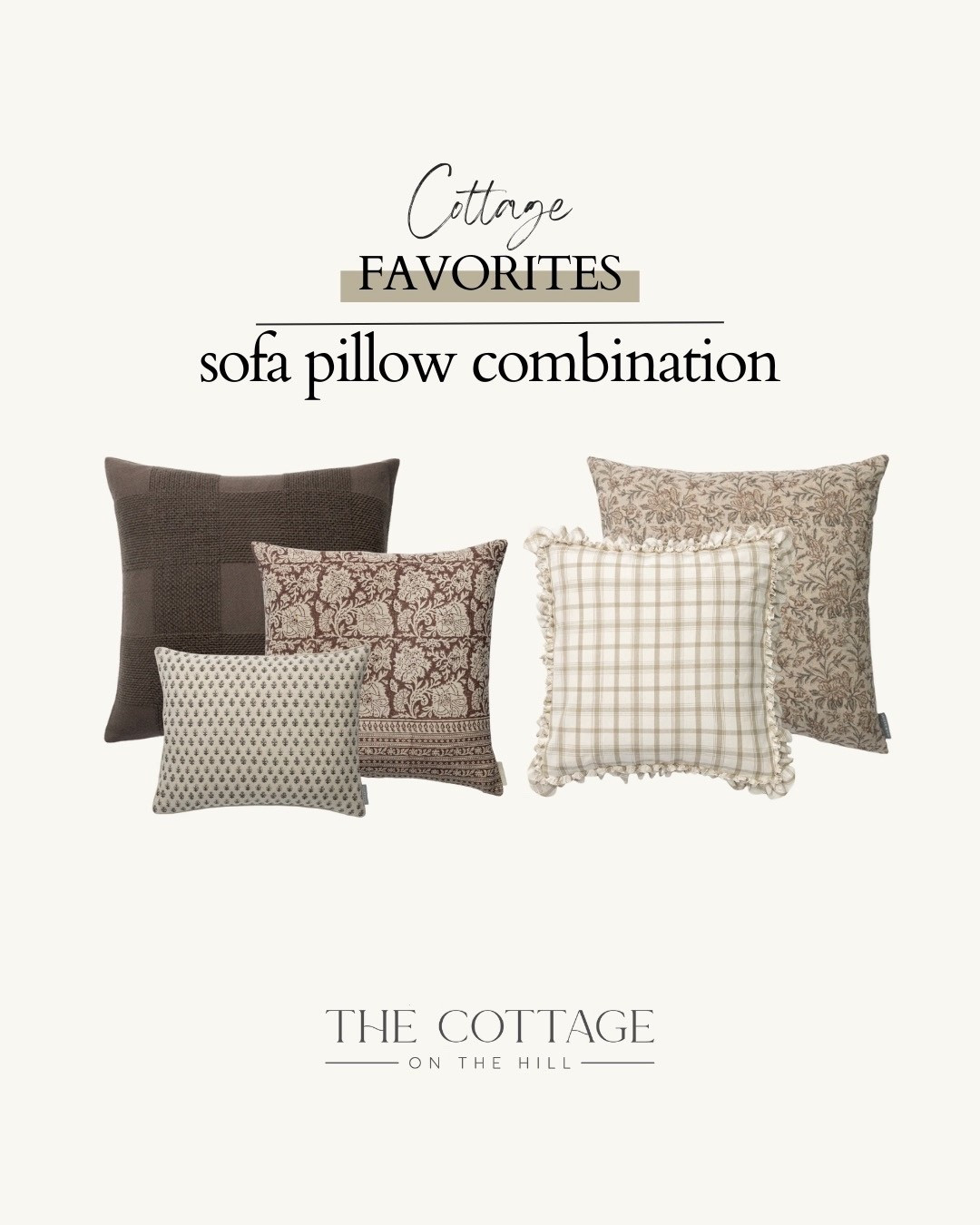 Soft neutral sofa pillow combination 

#LTKHoliday #LTKHome