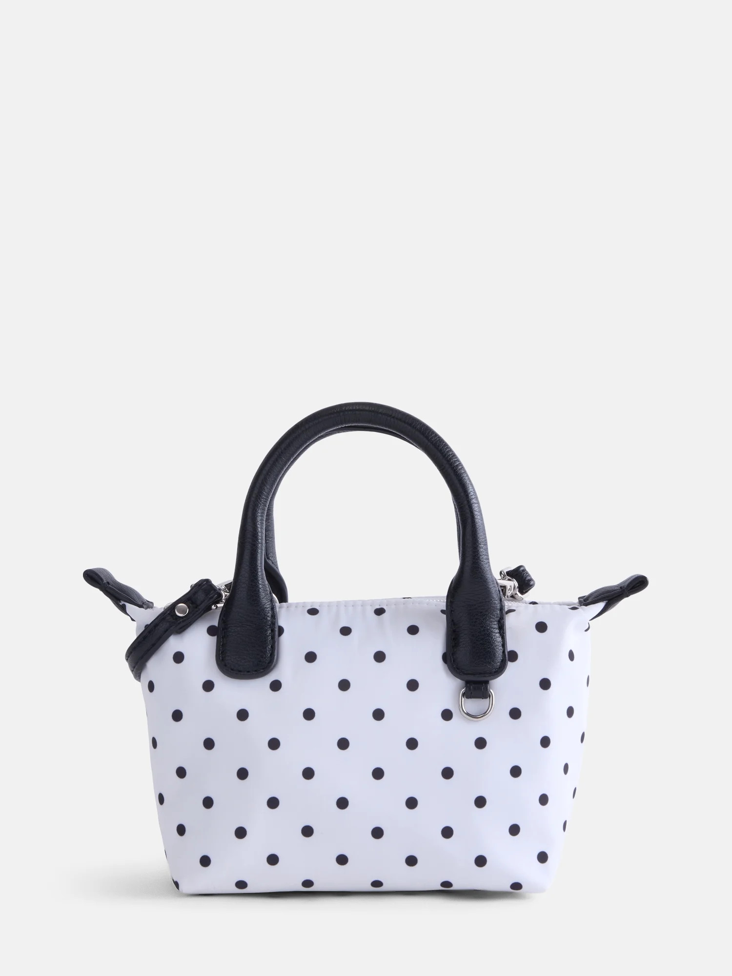 No Boundaries Women's Mini Tote Crossbody Bag, Polka Dot | Walmart (US)