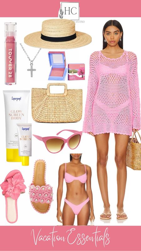 Who’s ready for vacay mode? Make sure you pick up this cute pink cover up and bikini and don’t forget the sun hat and tote to store your towel, sunscreen, and lip gloss! 

Beach coverup
Swim coverup
Pink two piece cheeky bikini 
Sun hat
Tote
Pink sunglasses
Pink flat sandals
Vacation style
Resort fashion

#LTKtravel #LTKswim #LTKFestival