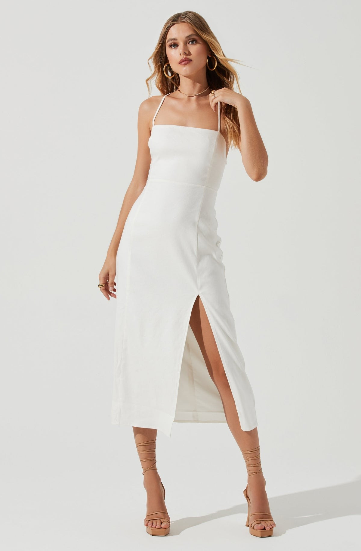Brayden Strappy Back Midi Dress | ASTR The Label (US)