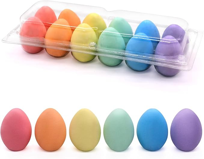 12PCS Sidewalk Chalk for Kids, Chalk Eggs Easter Basket Stuffers for Kids Boys Girls Toddlers Out... | Amazon (US)