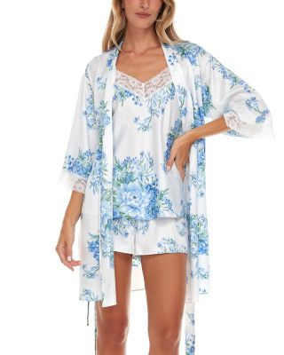 Flora Nikrooz Sabrina Satin Robe & Pajama Travel Set | Bloomingdale's (US)