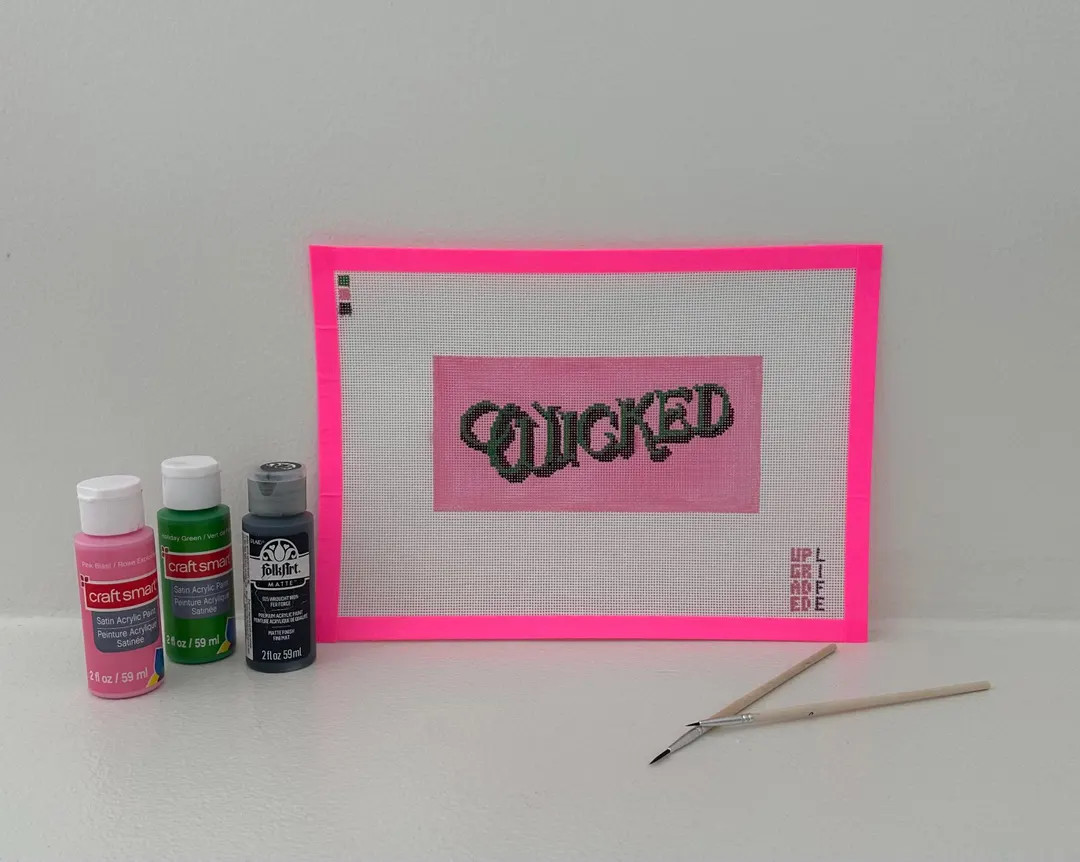 Wicked Needlepoint Canvas - Etsy | Etsy (US)