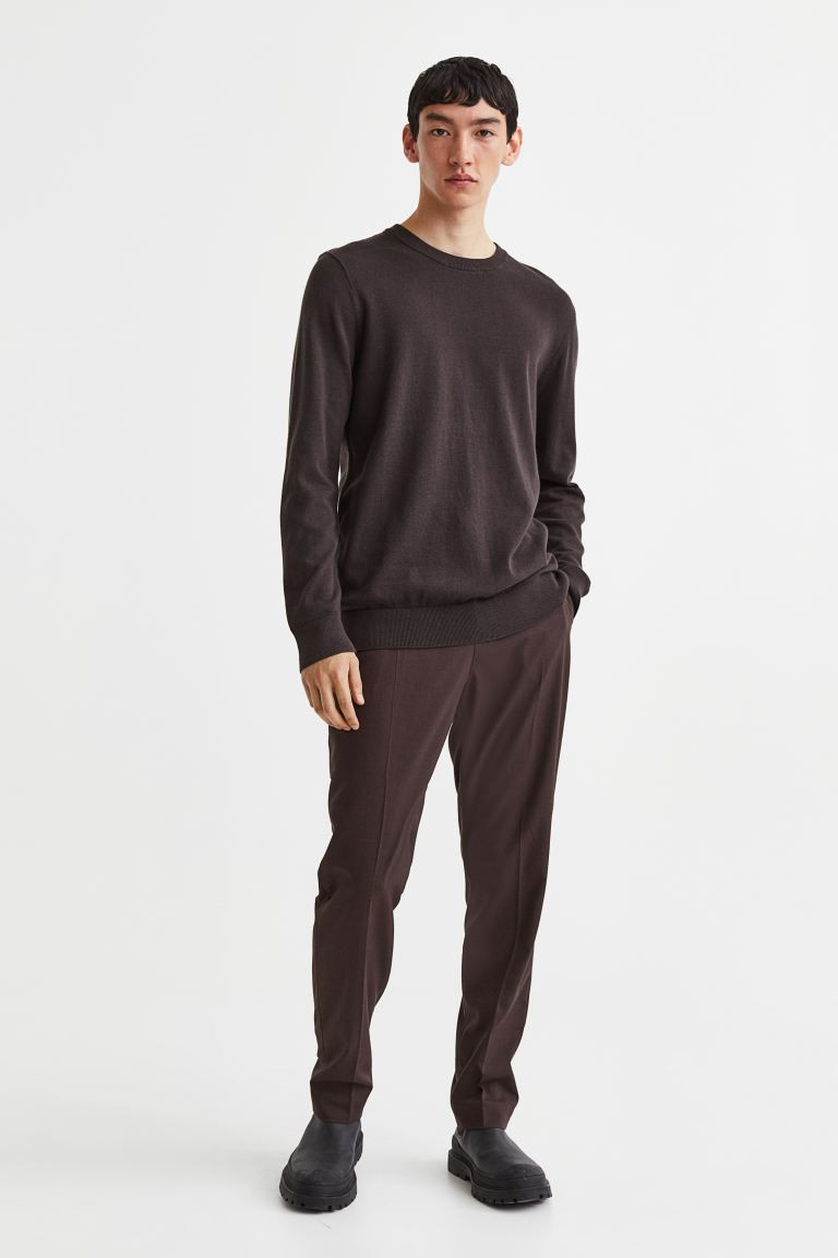 Slim Fit Fine-knit Cotton Sweater | H&M (US + CA)