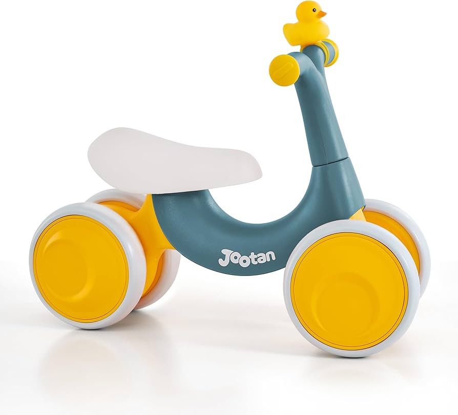 Jootan Baby Balance Bike for 1 2 3 Year Old, Toddler Balance Bike with 4 Silent Wheels, No Pedal ... | Amazon (US)