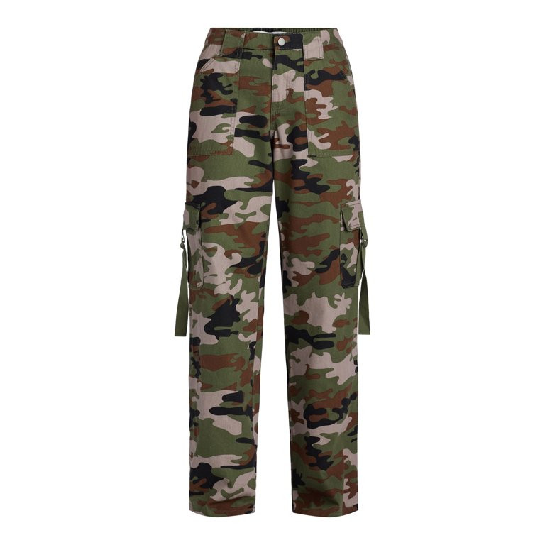 Tinseltown Juniors Twill Cargo Pants, 32" Inseam, Sizes XS-XXXL | Walmart (US)