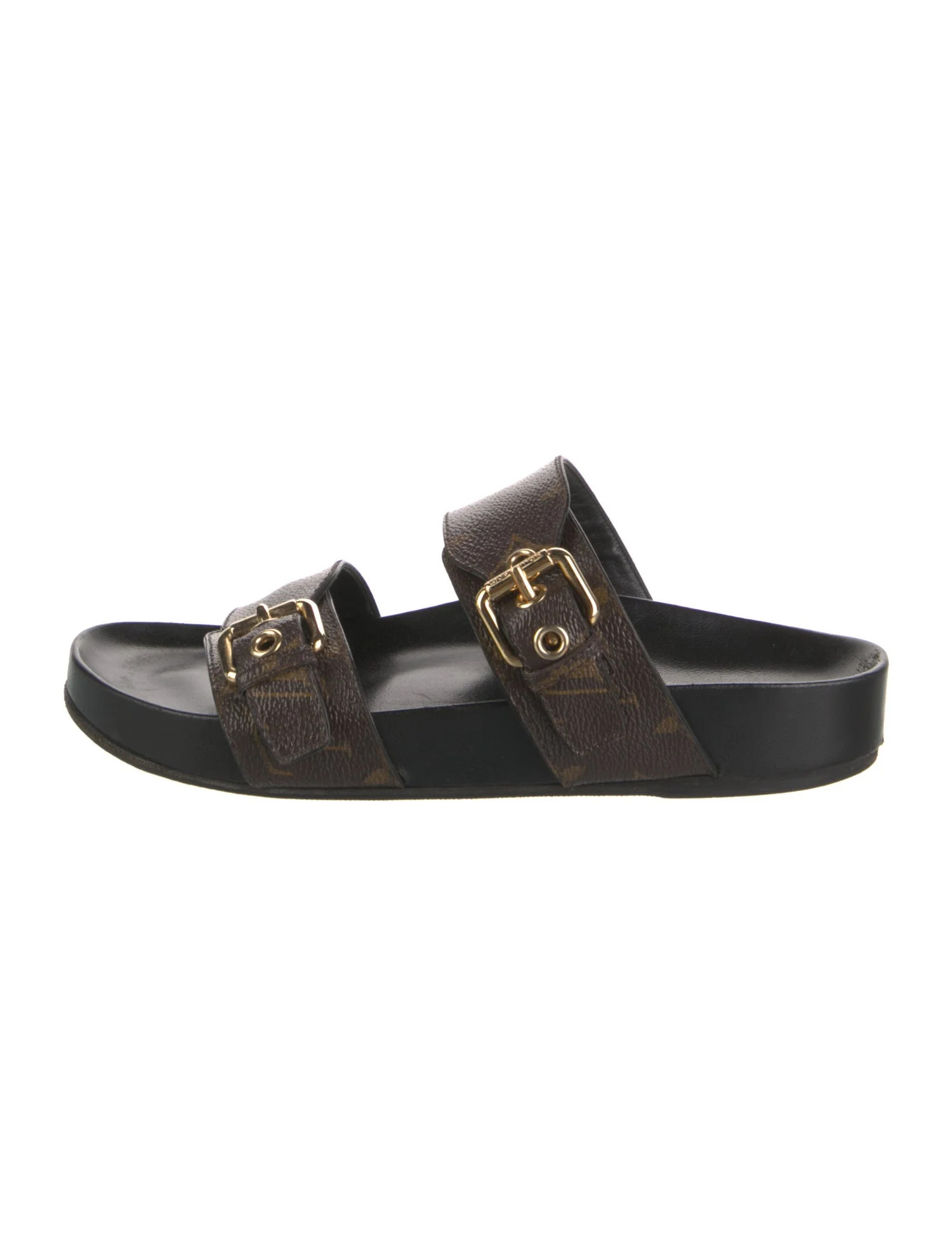 LV Monogram Slides | The RealReal