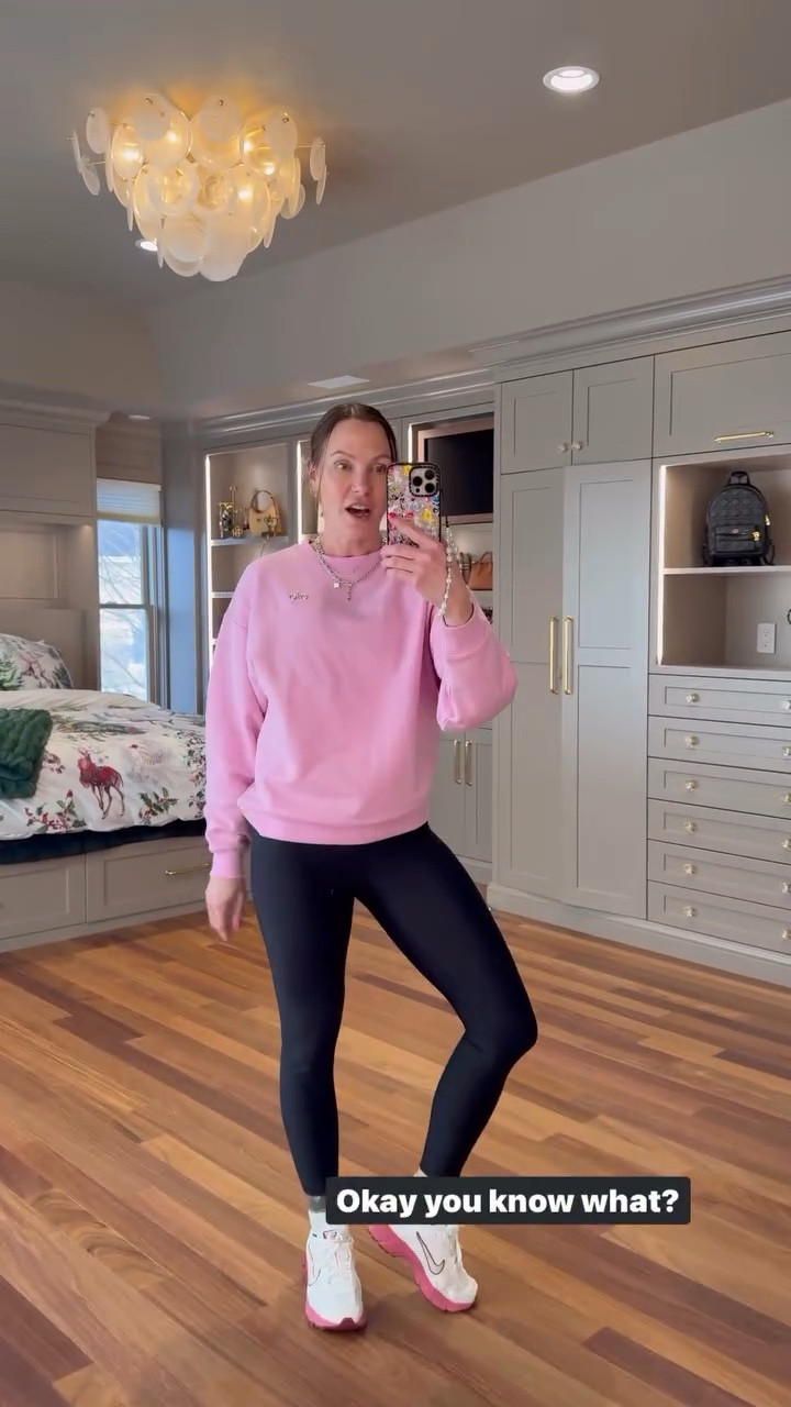 Ootd! Love this pink alo sweater for Valentine’s Day! Also these sneakers are so comfy and cute!

#LTKootd #LTKValentine #LTKstorytime