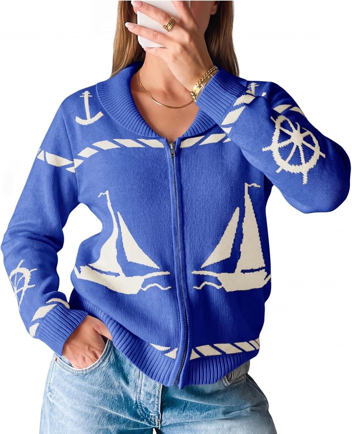 Amazon Prime Day Deal!
On Sale For $33!
Love a nautical sailboat cardigan!