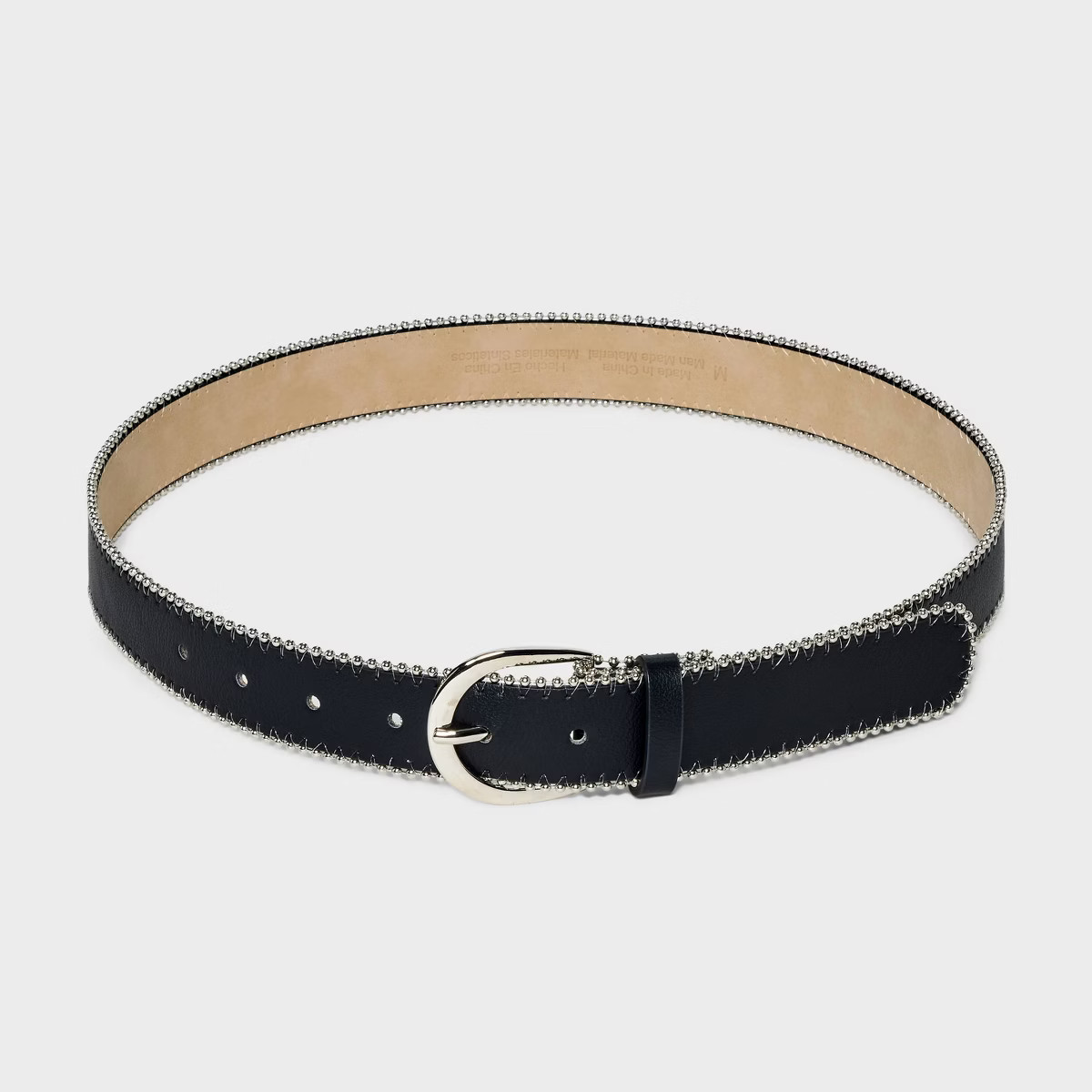 Women's Studded Edge Trim Belt - Wild Fable™ Black | Target